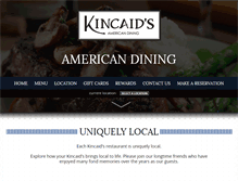 Tablet Screenshot of kincaids.com
